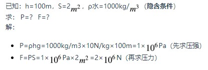 初中物理液体中的压强习题与解析,初中物理液体压强知识讲解
