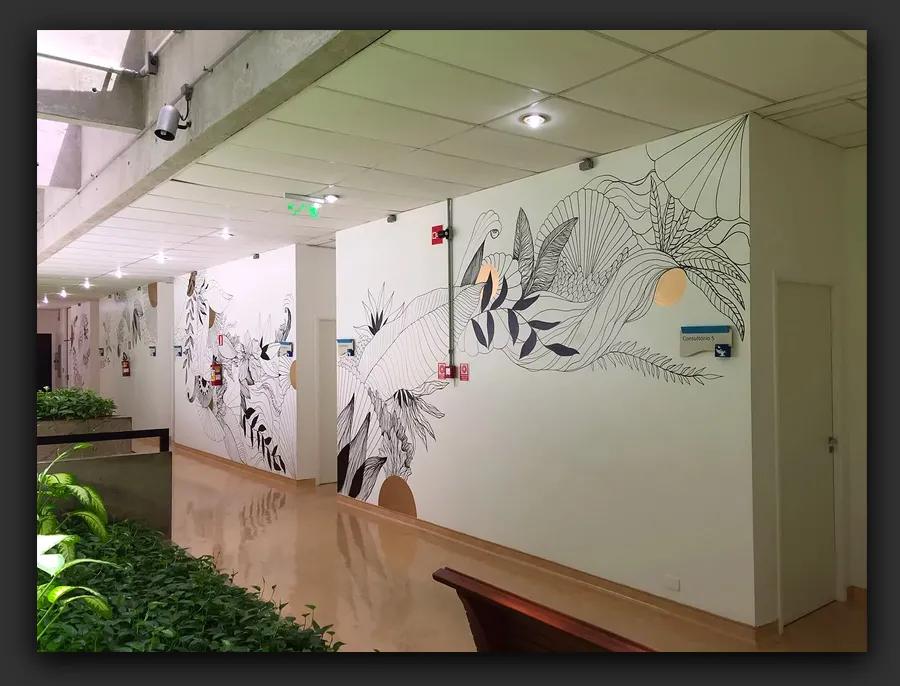 凹凸不平墙面用什么记号笔,墙面艺术设计作品