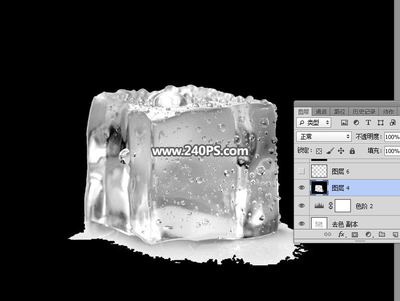 ps抠图半透明玻璃杯换背景,ps怎么把冰块弄成透明的