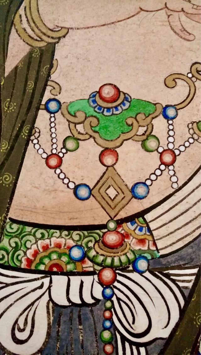 观音菩萨三十二像工笔画,观世音菩萨画像工笔画