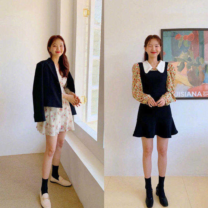 韩国流行穿搭春天穿什么,适合春天穿的小仙女