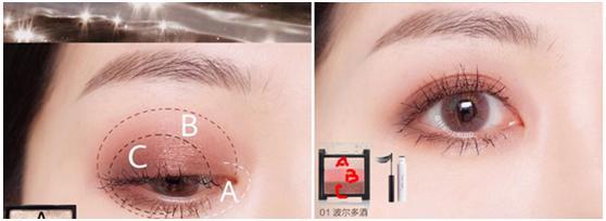 可以轻松搞定全妆的傻瓜式眼影盘,眼影教程日常化妆眼影盘