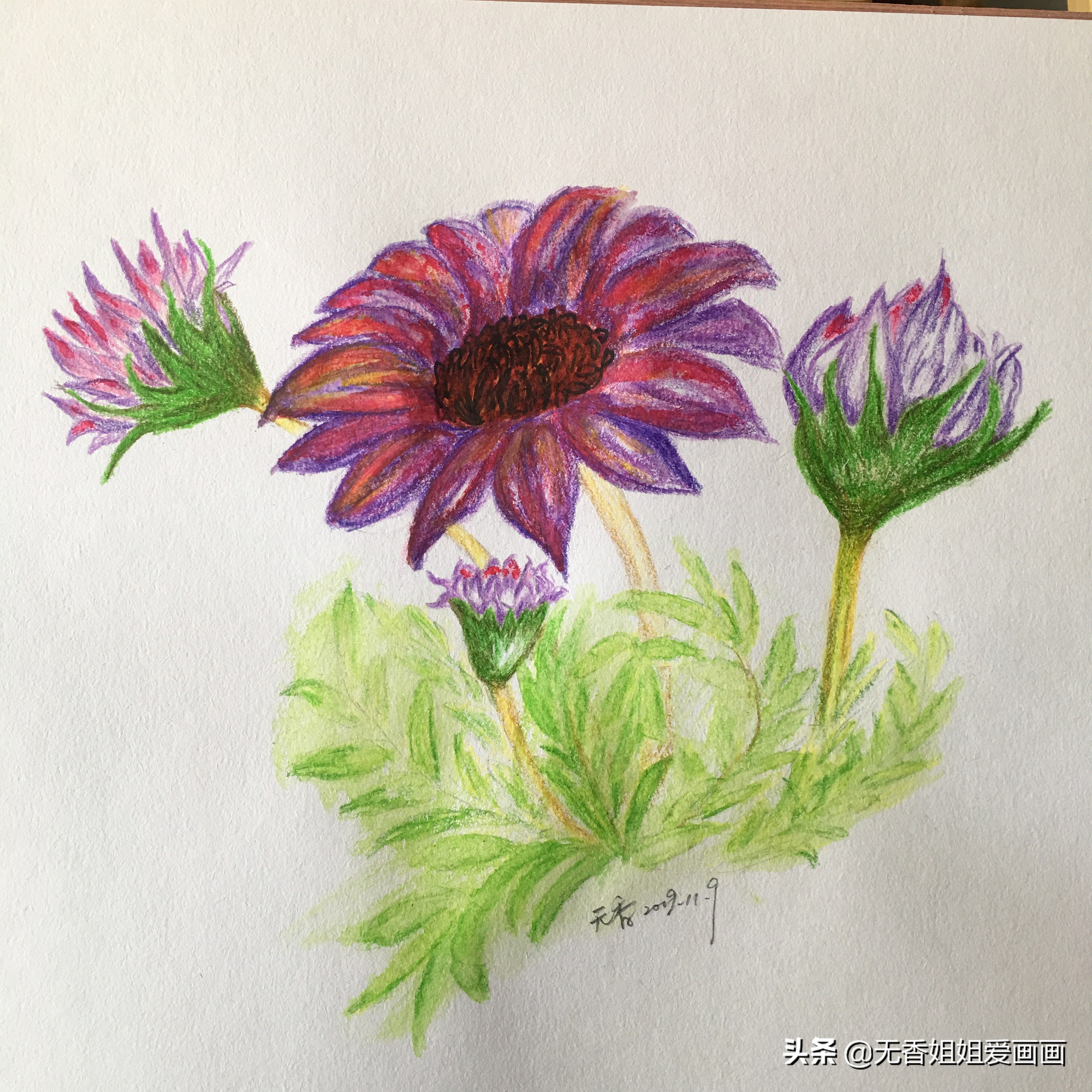 会画画真的是很开心的事情,会画画就要什么都画