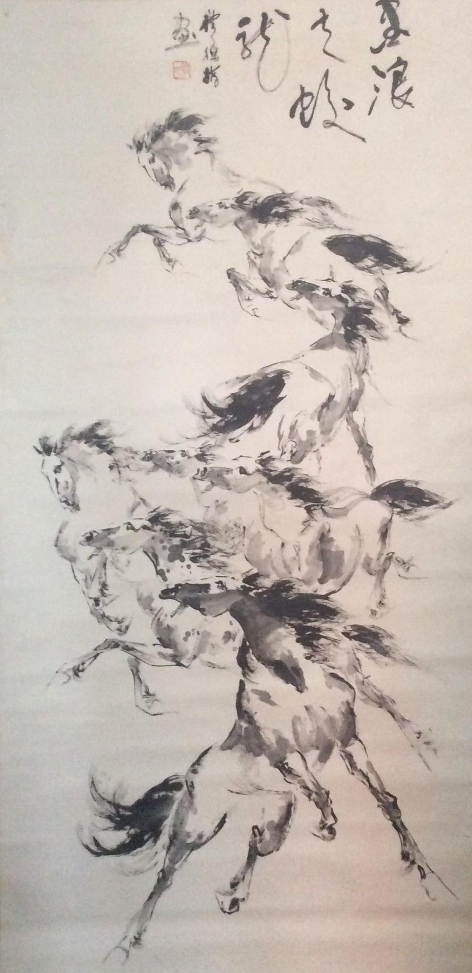 著名画家画马作品欣赏,当代著名画家马福友作品欣赏