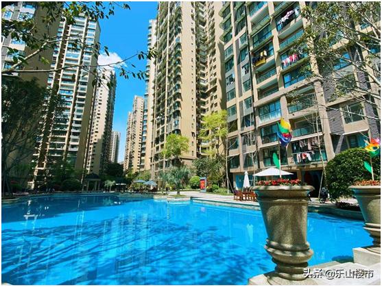 乐山住宅景观,乐山小区景观造雾