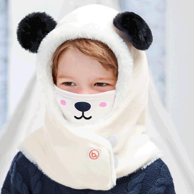 暖和舒适的婴儿冬季帽子,韩版宝宝冬季可爱超萌保暖针织帽