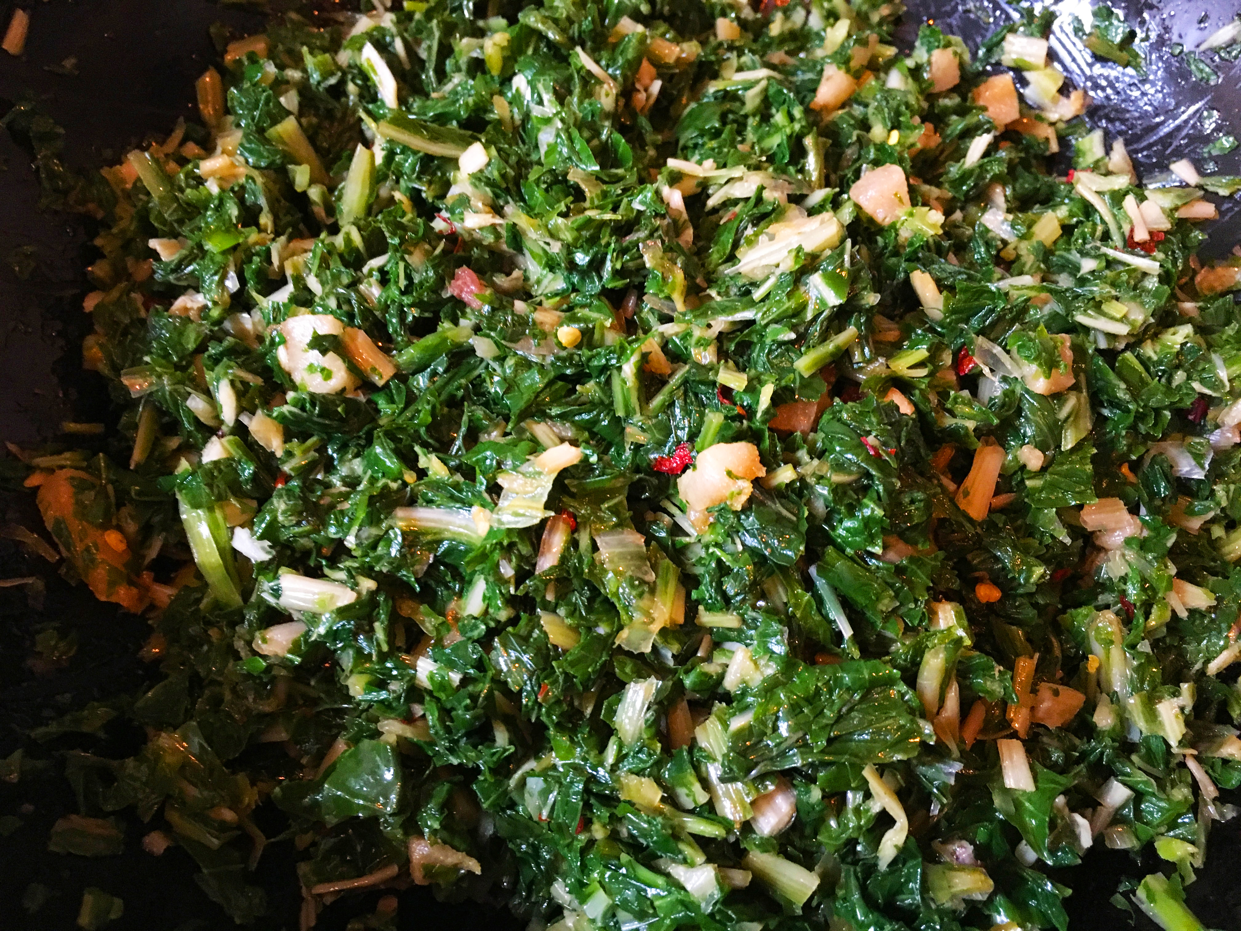 雪里蕻大包子馅做法,雪里蕻豆腐大包子