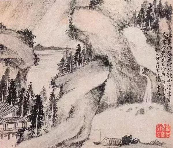 枯笔之境的书法作品,枯笔之境