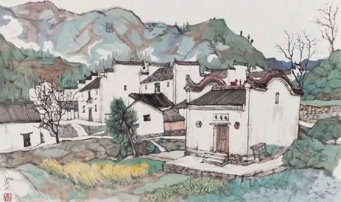 优秀的色彩风景写生作品,下乡风景速写写生教程