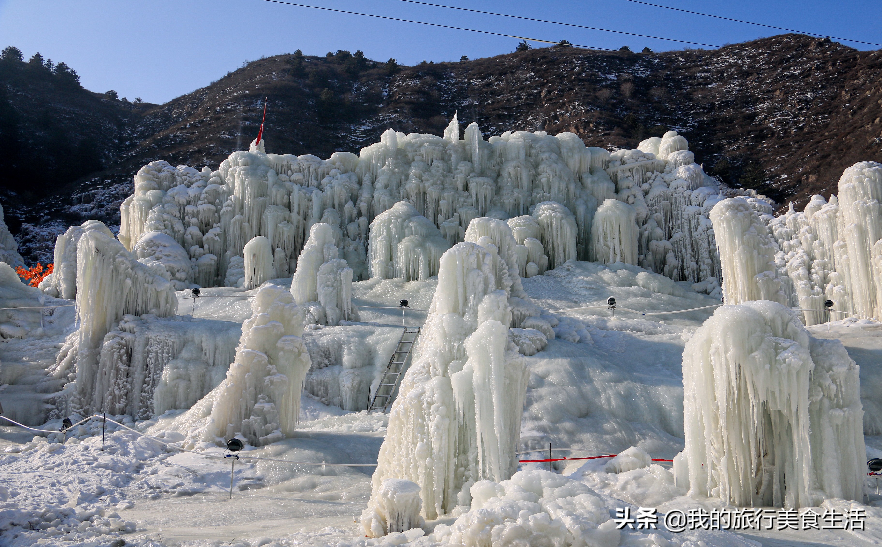 太原在哪看冰瀑布,太原冰川瀑布