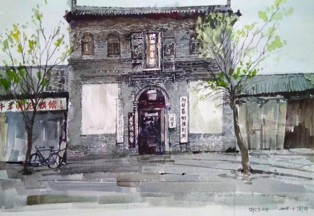 西安大美古城老照片,大美三秦中的陕西名胜古迹的手绘