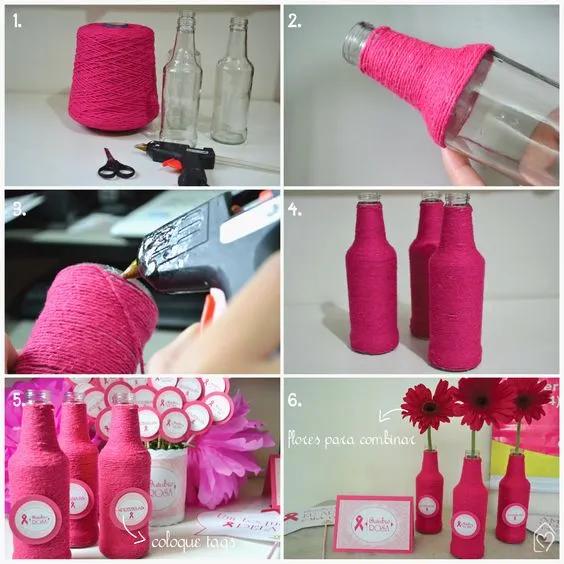 废旧玻璃瓶改造手工教程,废弃的瓶子再也不要扔了手工制作