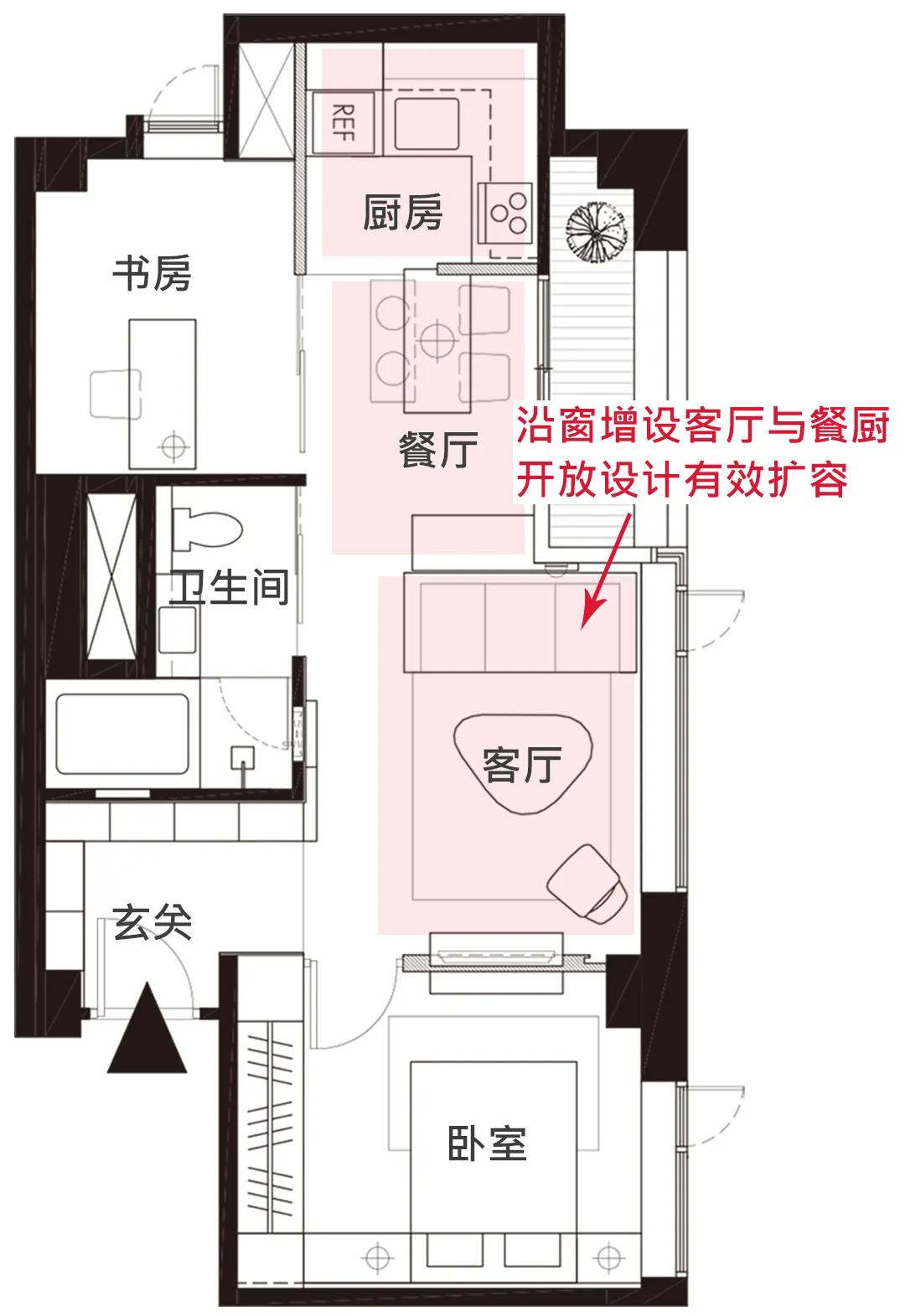 小户型不规则户型设计,小户型二合一户型布局设计