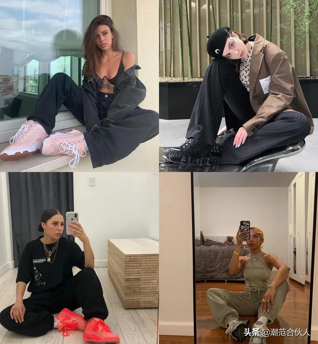 只会卖弄性感？实际上女sneaker的拍照姿势，那叫一个野