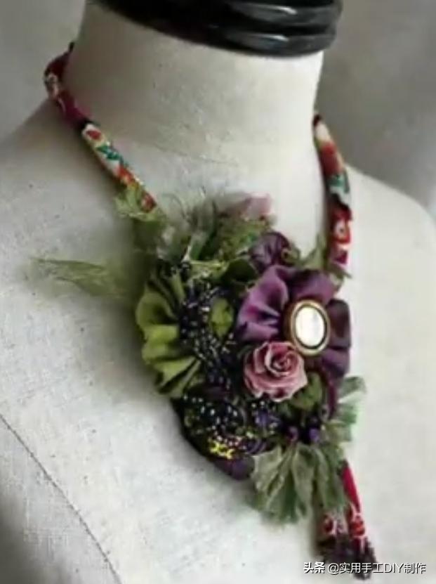 颈饰diy教程,漂亮的颈部装饰品