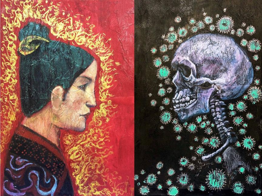 抗击疫情主题国画展,抗疫主题展览