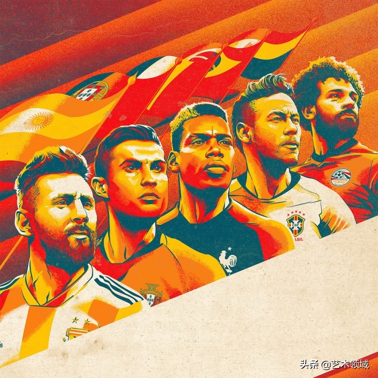 法国足球队插画,足球杯插画