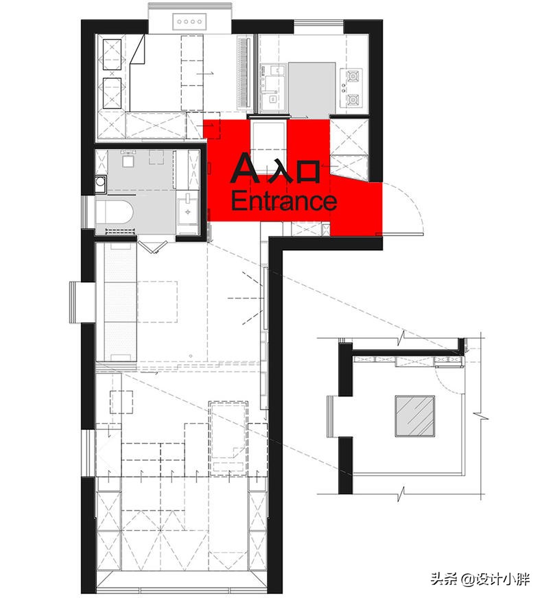 上海不到34㎡的老公房,“翠玲珑”设计,竟容纳祖孙三代五口人