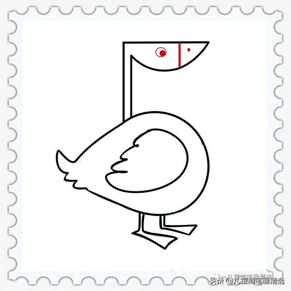 3-6岁儿童简笔画大白鹅,简笔画鹅儿童3-6岁简单