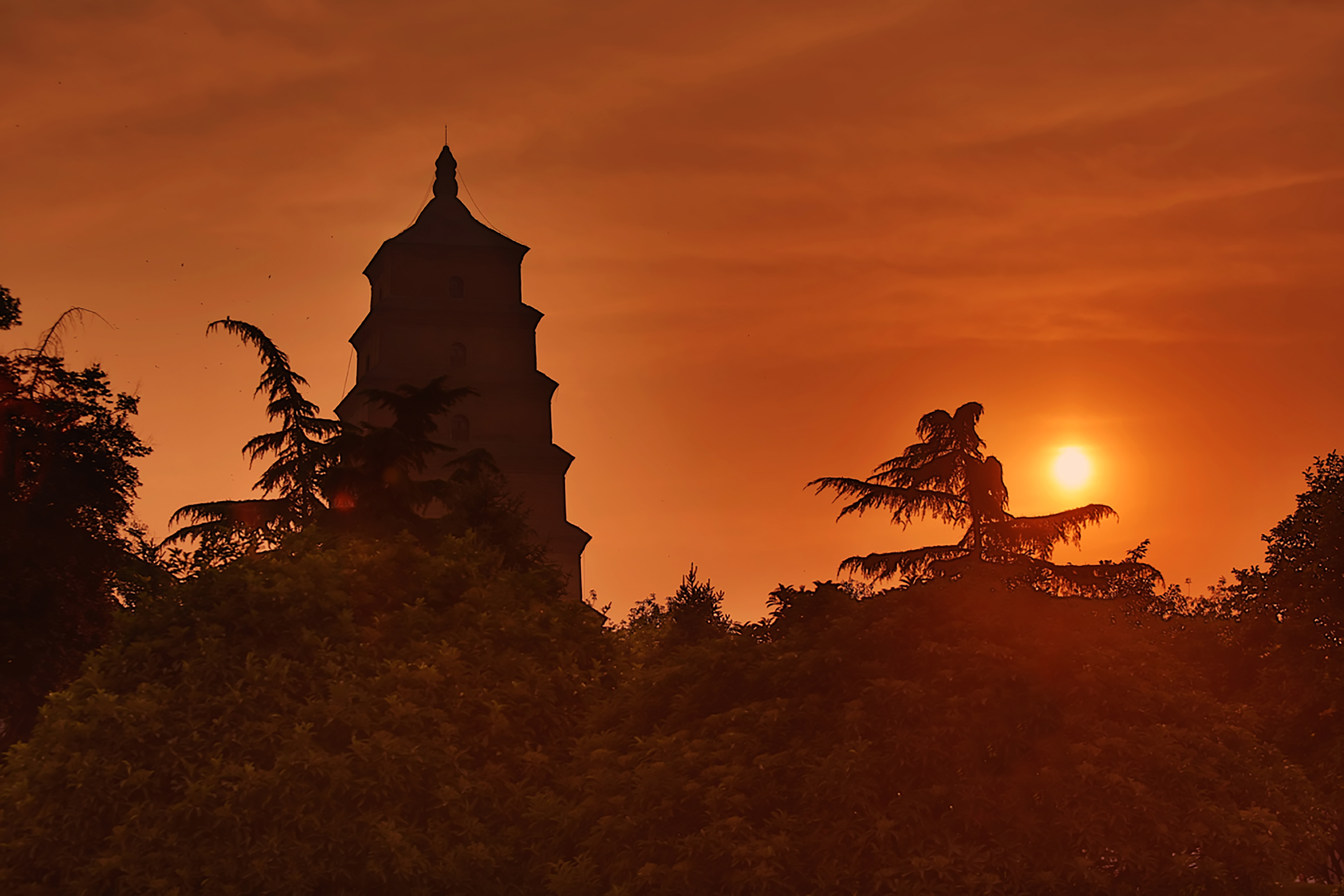 西安大雁塔见证着历史的沧桑变化,西安大雁塔是楼阁式塔的典型代表