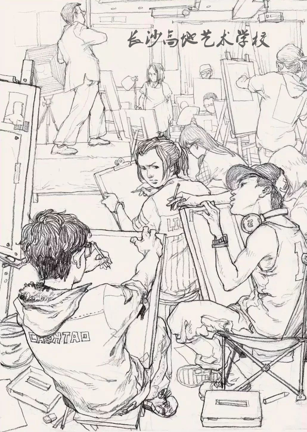 速写校考风格,统考速写基本步骤