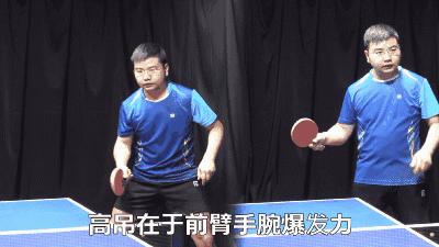 波尔高吊弧圈球教学视频,波尔高吊弧圈球动画图解