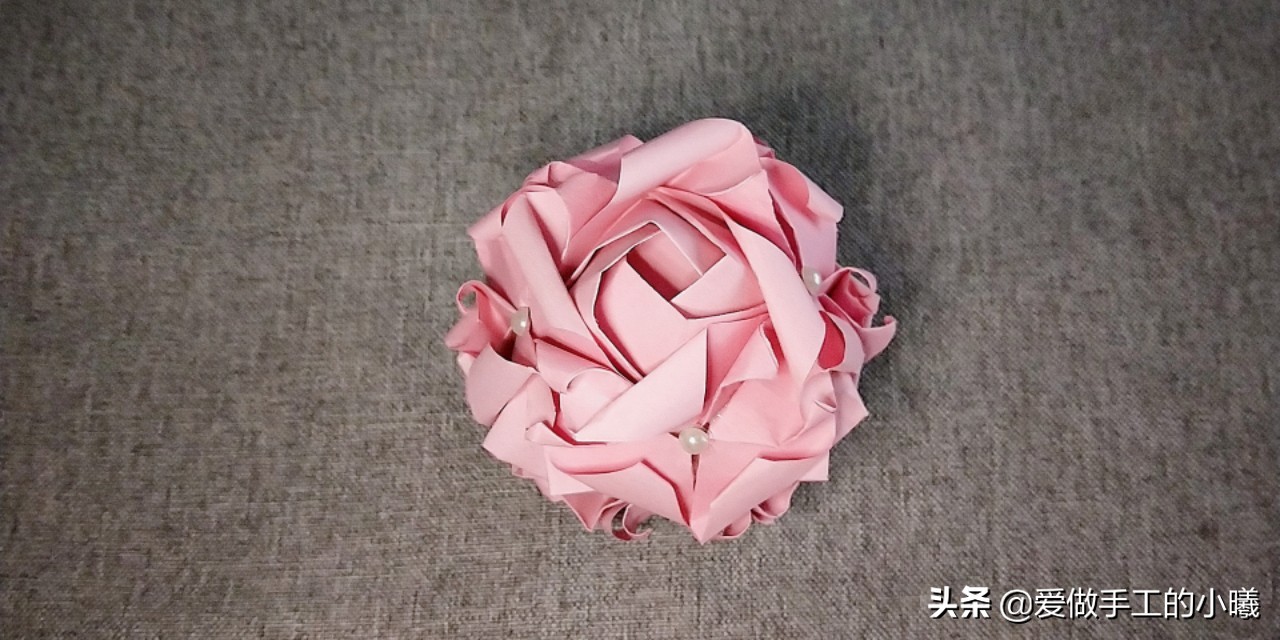 玫瑰花折纸教程图解千纸鹤,折纸玫瑰花花束的做法