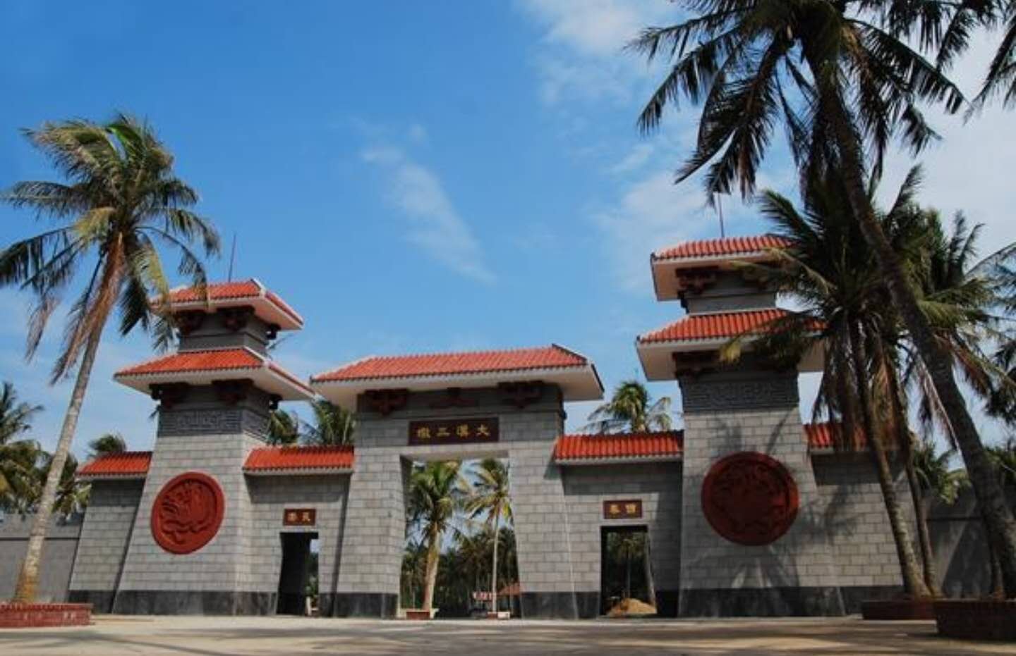 航拍徐闻大汉三墩风景区,大汉三墩旅游区