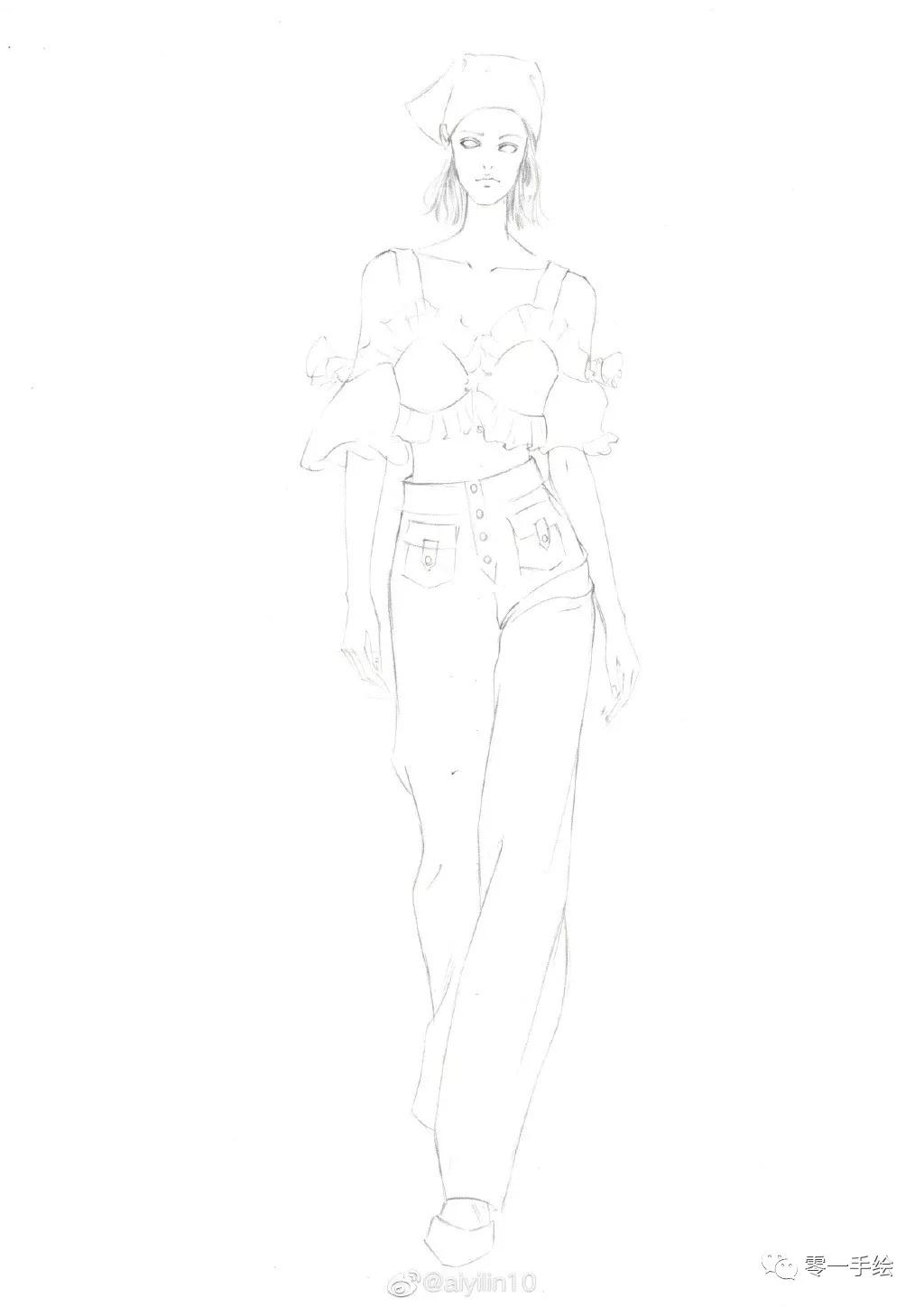 教你画衣服设计图,设计衣服手绘画简单教程整套