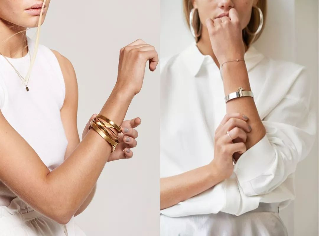 瑞典皇家配饰品牌，几百块戴出万元质感，金色手镯男女戴都好看