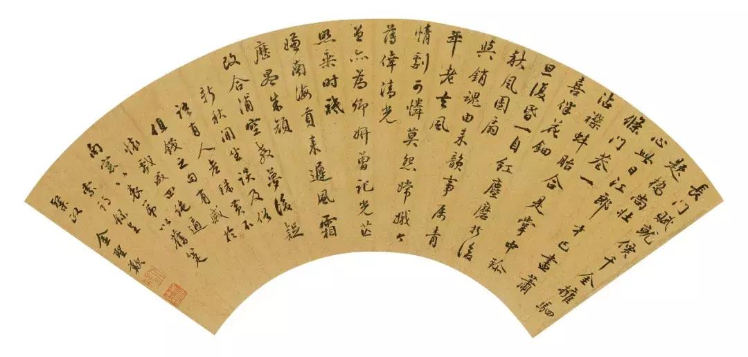 嘉树堂藏明代扇面,嘉树堂藏名人扇面画