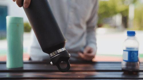 开车方便保温杯,按压式开车方便保温杯