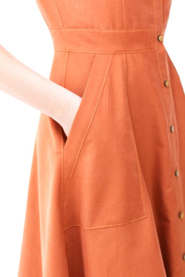 连衣裙松紧腰带缝制方法,一件连衣裙裁剪方法