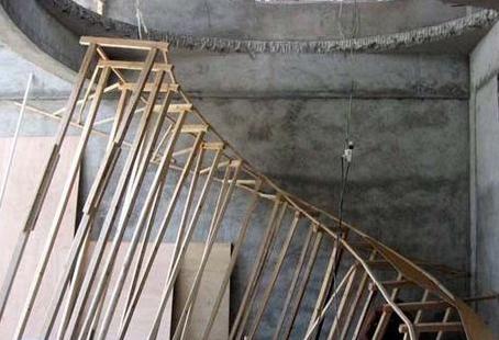 现浇楼梯制作的全部详细过程,现浇楼梯做法和效果图