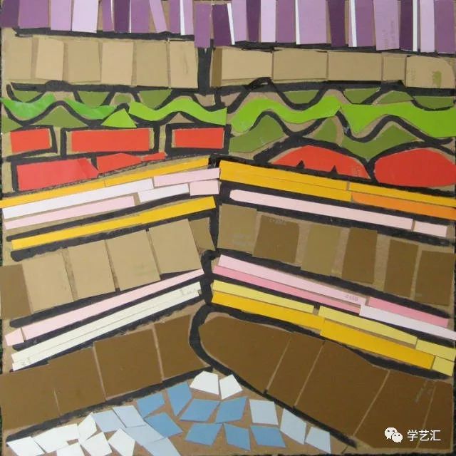 瓷砖拼贴马赛克效果图片大全,卡纸马赛克拼贴梵高向日葵画教程