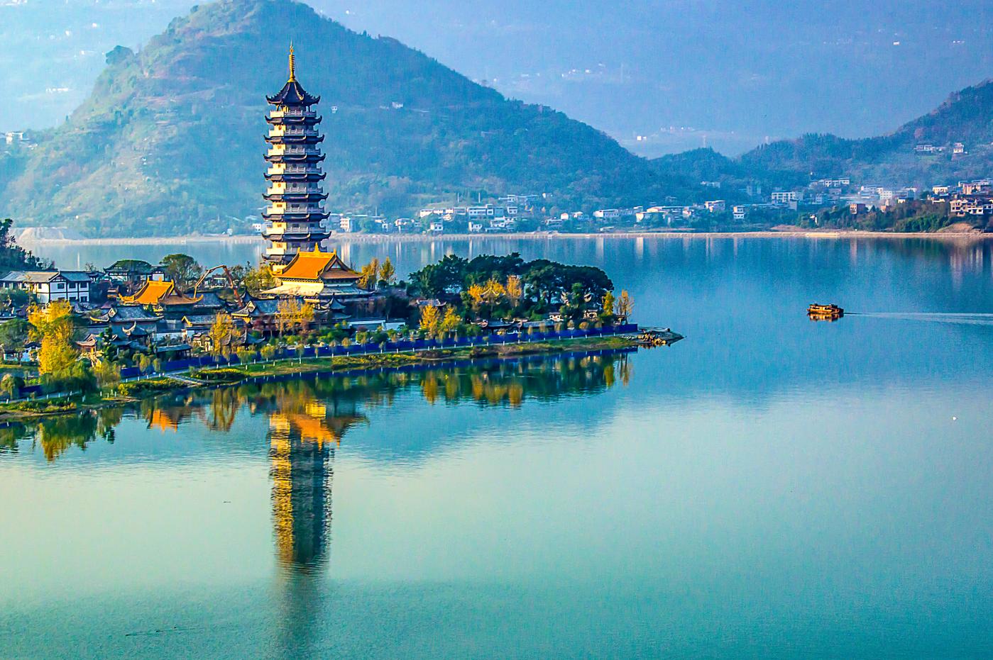 重庆开州区汉丰湖导航,开州卫星地图