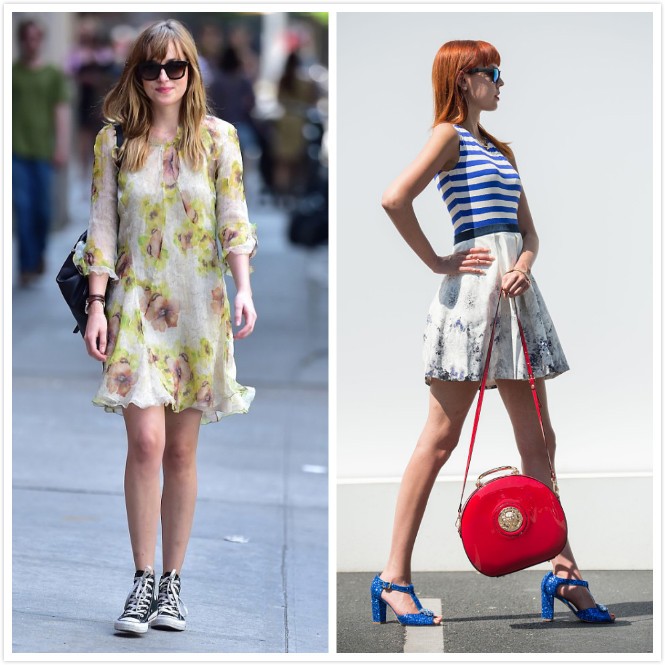 雪纺裙怎么穿搭,最气质半身雪纺裙穿搭