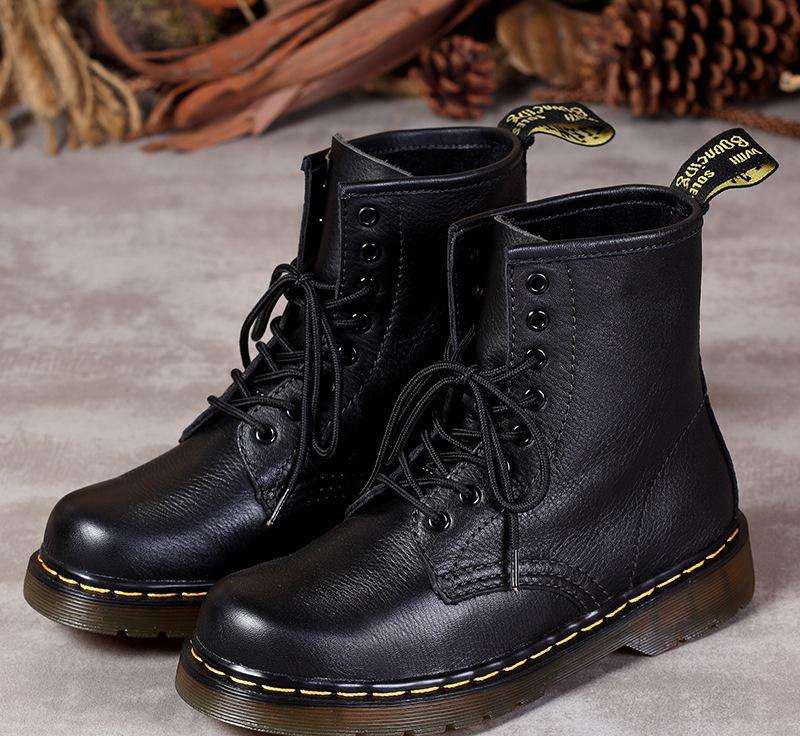 保暖冬天马丁靴英伦风雪地靴,保暖时尚马丁靴厚底