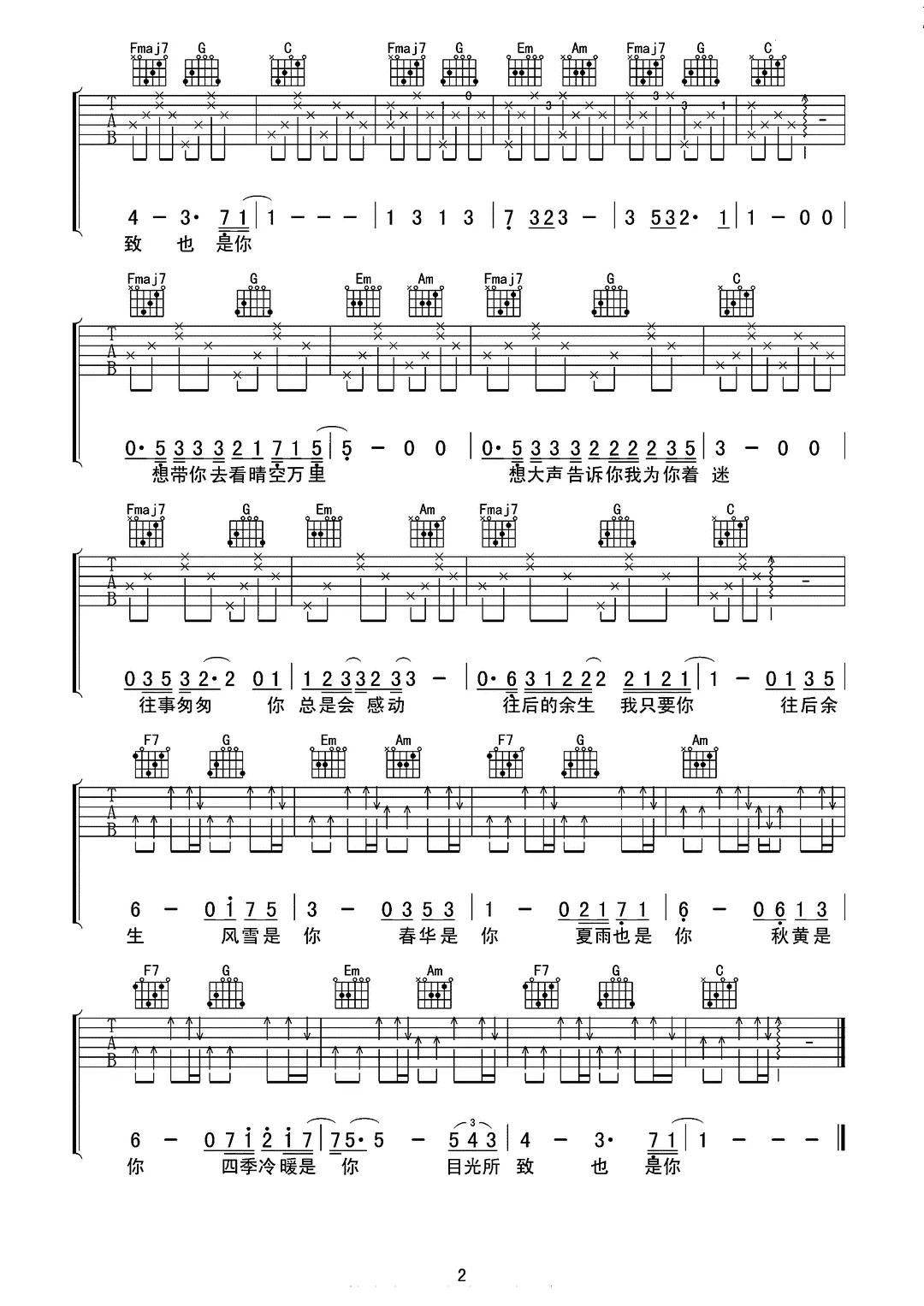 适合初学者的吉他最简单谱子,有哪些适合新手学的吉他曲