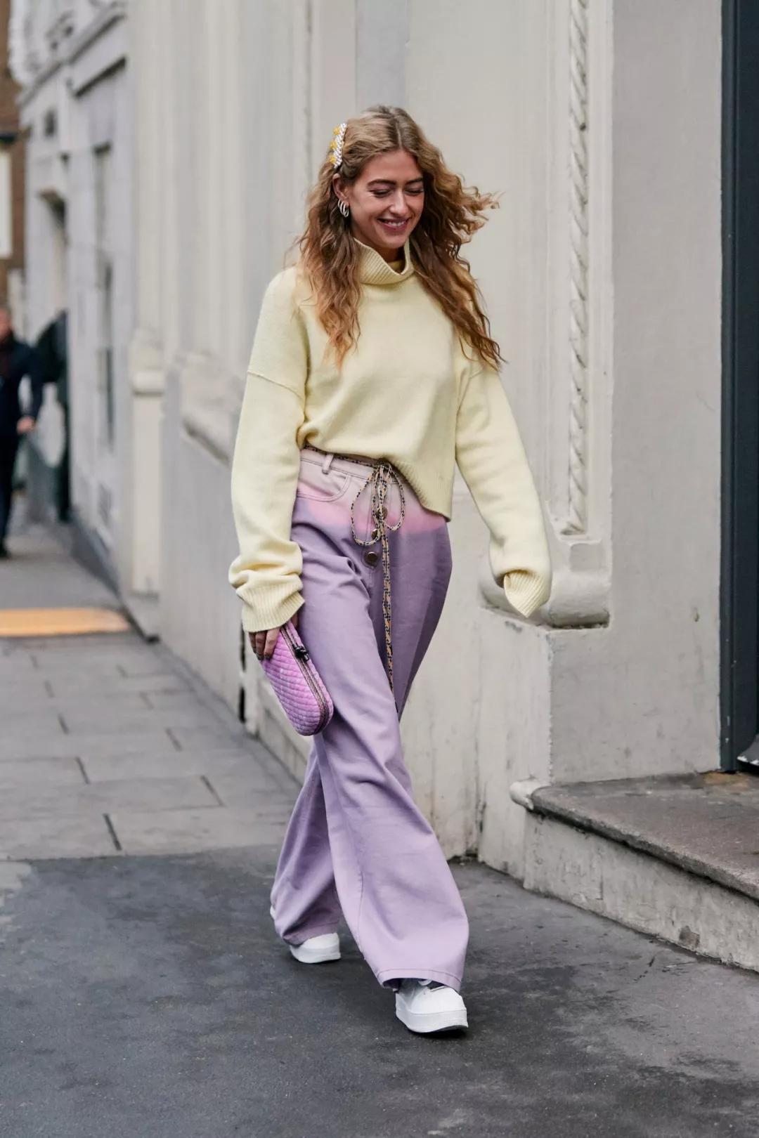 阔腿裤花里胡哨,阔腿裤巨好看