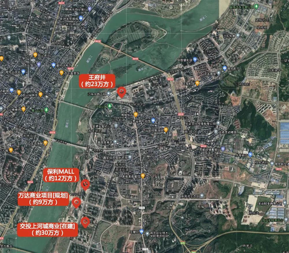 南充商业中心排行榜,南充有哪些商业体