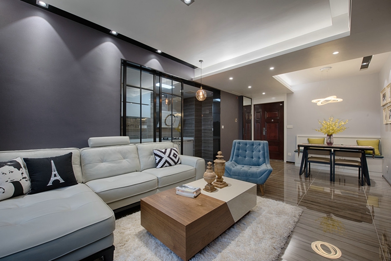 进门餐厅怎么设计效果图,进门客餐厅大开间设计