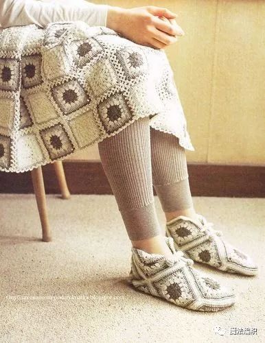 钩针人字拖鞋大全图解,钩针钩拖鞋全部教程