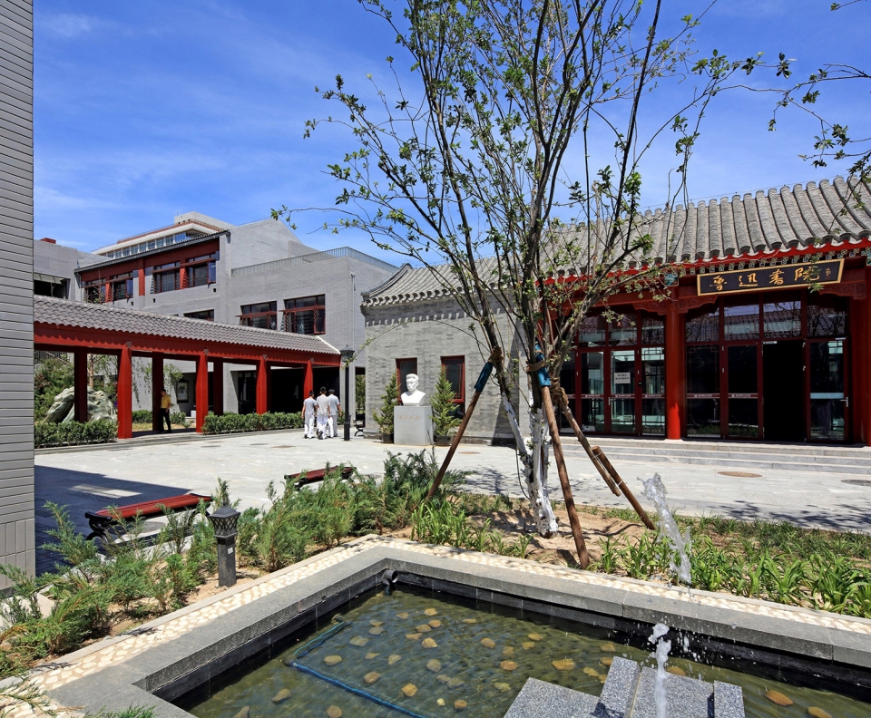 北京三十五中高中新校园，古宅院风格的现代校园