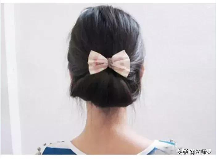 法式淑女盘发简单又漂亮,韩式低马尾新娘盘发教程