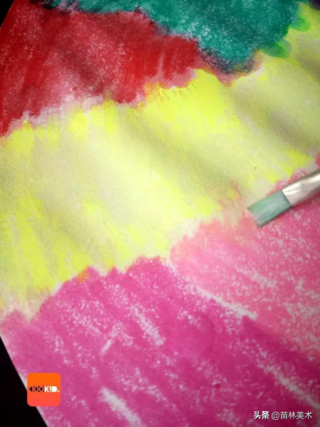 油画棒流星教程简单,油画棒星空鹿教程