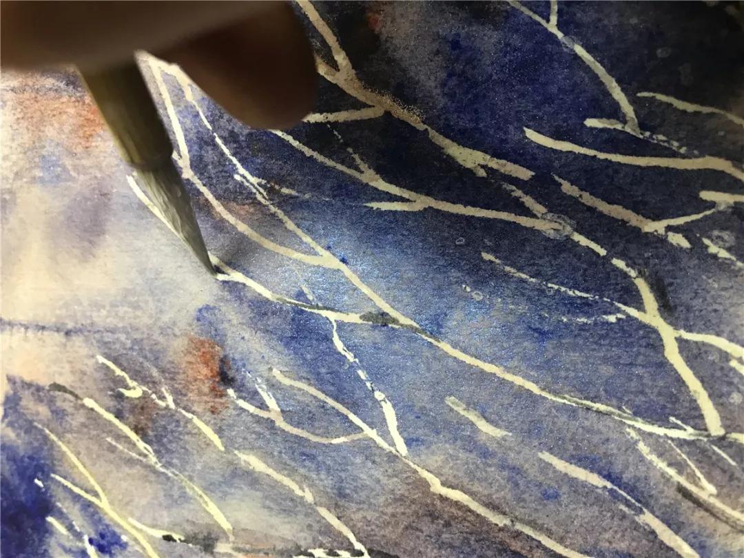 100幅风景写生水粉画教程,如何画雪景图水彩画教程