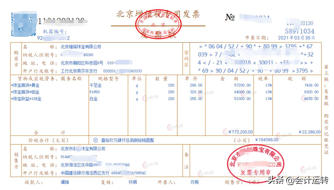 珠宝首饰零售行业的账务处理,珠宝首饰行业会计账务处理流程