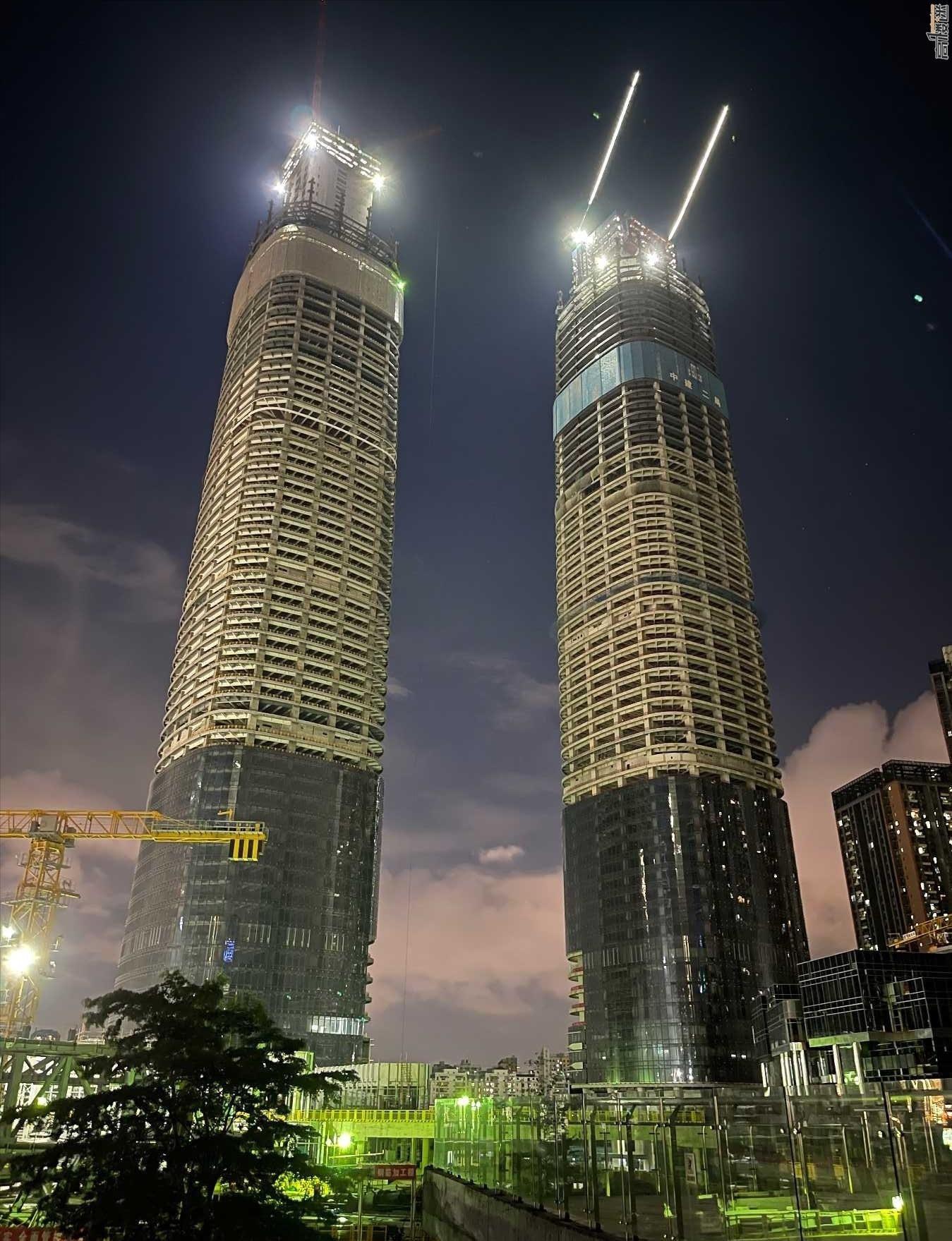 星河雅宝双子塔最新进度,星河雅宝双子塔竣工时间