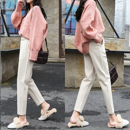 秋冬款高腰显瘦阔腿裤搭配,阔腿裤秋冬款搭配显瘦